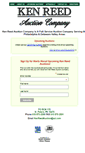 Mobile Screenshot of kenreedauction.com
