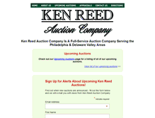 Tablet Screenshot of kenreedauction.com